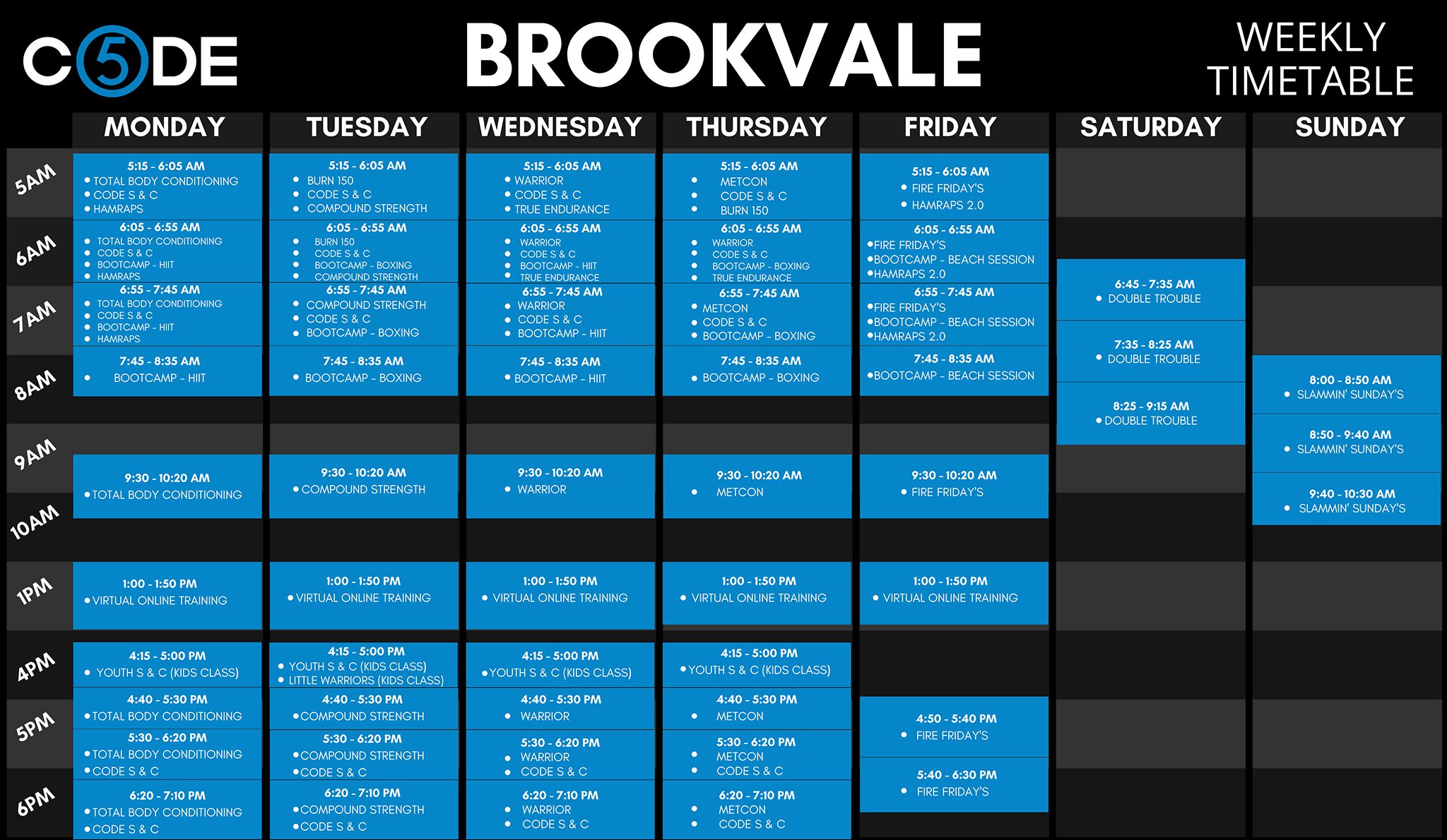 Brookvale Timetable - Brookvale